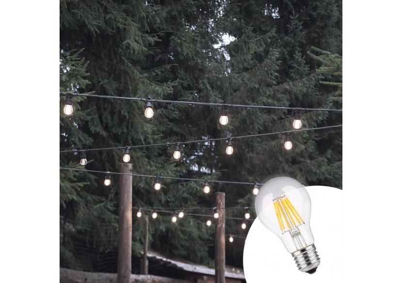 Ampoule LED E27 8W A60 Filament Clear - B1359-4-BF3 - Barcelona LED