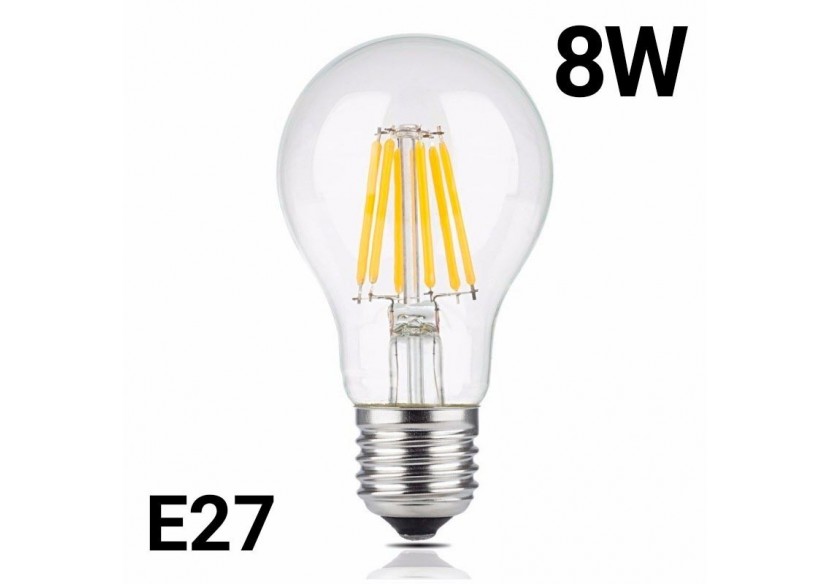 Ampoule LED E27 8W A60 Filament Clear - B1359-4-BF3 - Barcelona LED