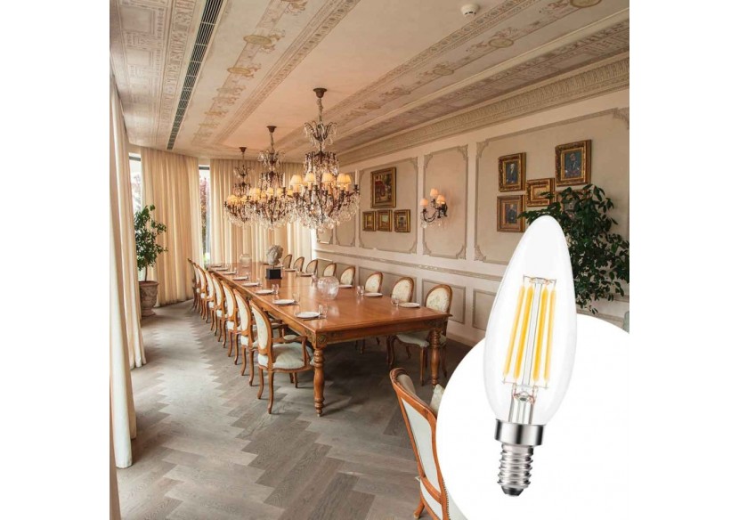 Ampoule LED E14 5W Filament "Clear" - BF1-C35E14-BN1 - Barcelona LED