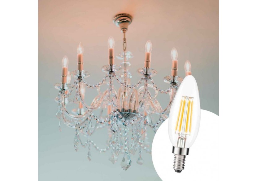 Ampoule LED E14 5W Filament "Clear" - BF1-C35E14-BN1 - Barcelona LED