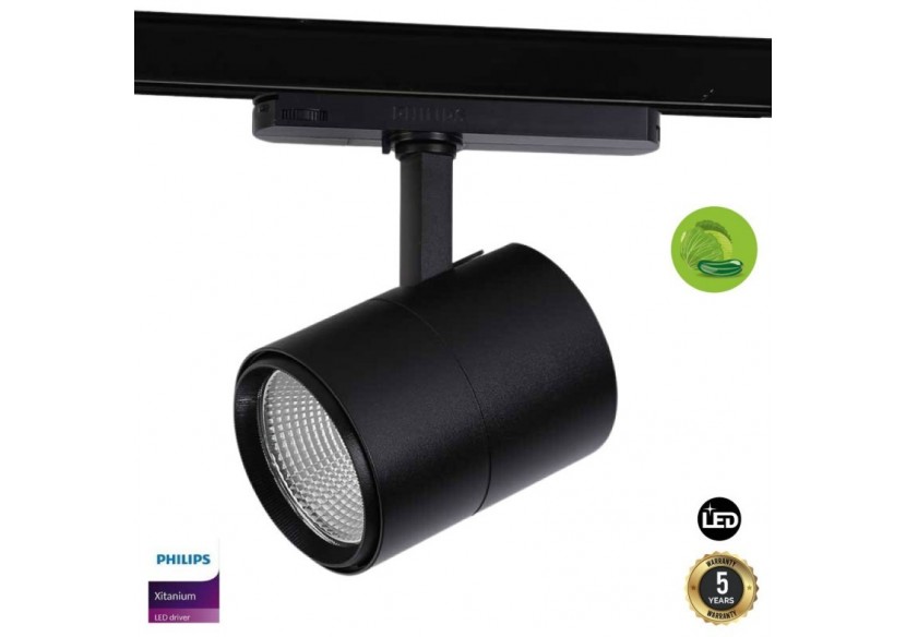 Projecteur LED 30W spécial légumes pour rail triphasé - B00591-N-VER - Barcelona LED
