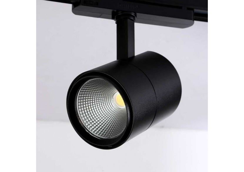 Projecteur LED 30W spécial légumes pour rail triphasé - B00591-N-VER - Barcelona LED