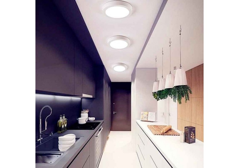 Plafonnier LED en saillie 6W 365lm - B1080-BC - Barcelona LED