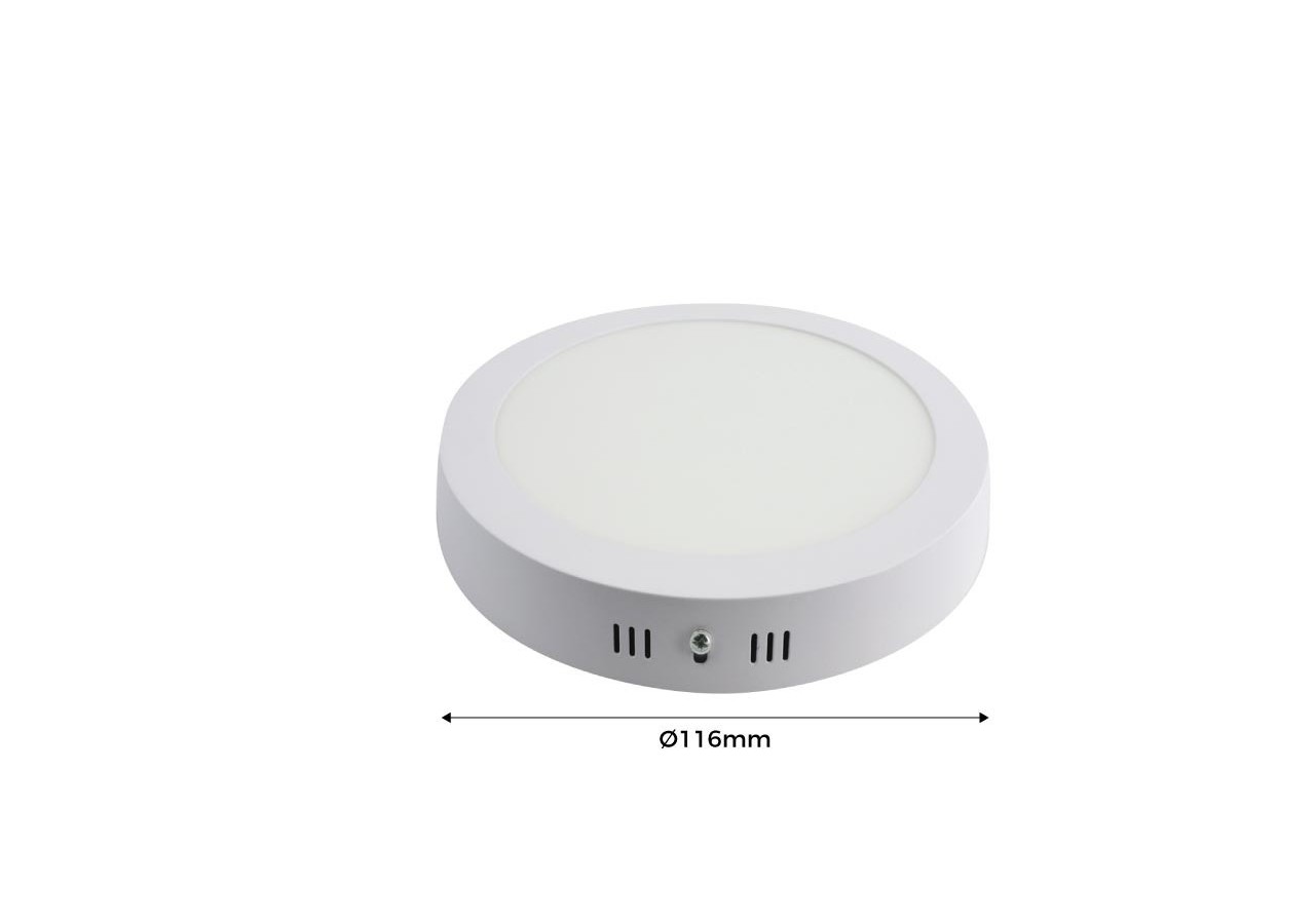 Plafonnier LED en saillie 6W 365lm - B1080-BN - Barcelona LED