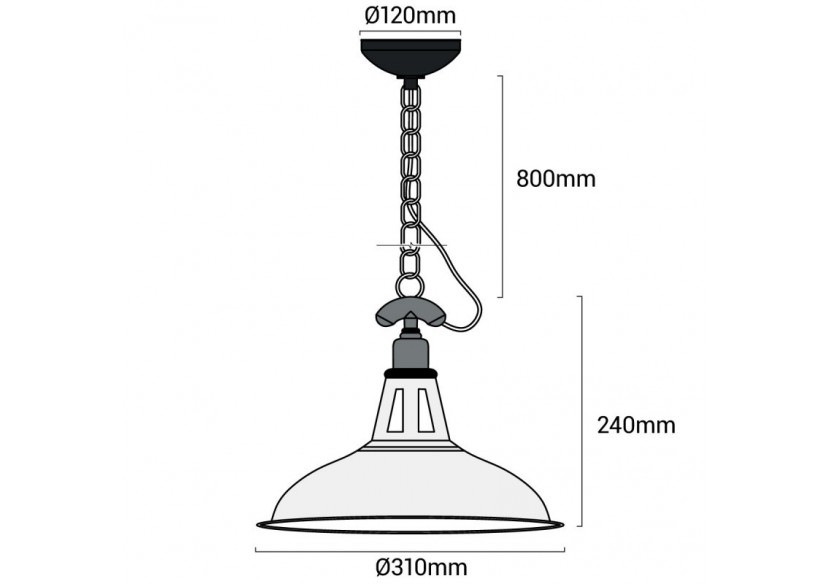 Suspension "Fischerman" - LN1105-C - Barcelona LED