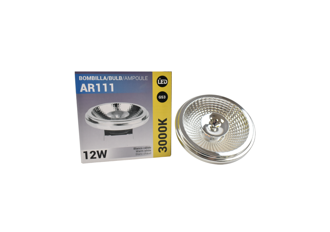 Ampoule LED AR111 G53-12V-45 degrés-12W - B1004BC - Barcelona LED