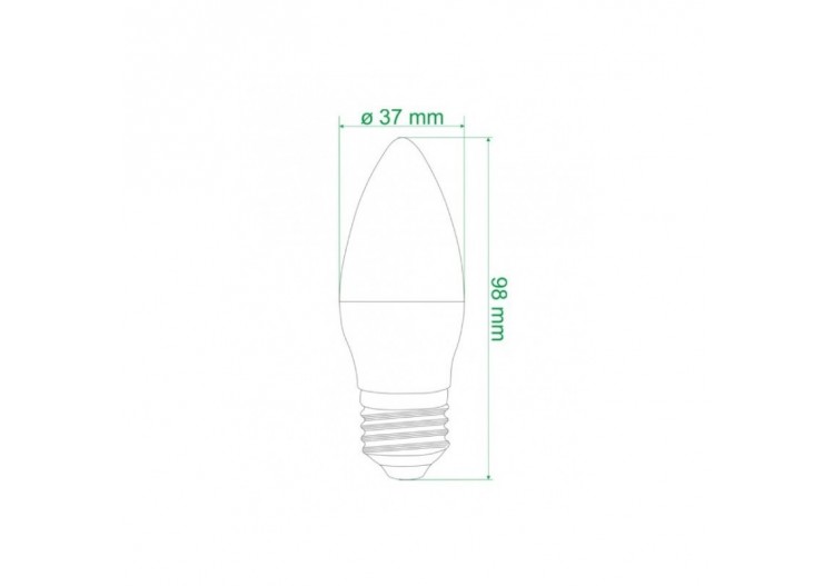 Ampoule bougie LED E27 C37 4,2W 300lm Opal - B1314-E27-BN - Barcelona LED 2