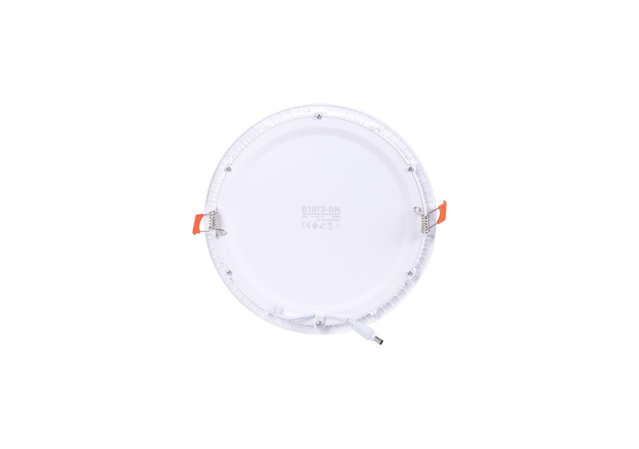 Downlight LED rond extra-plat 20W-Coupe diamètre 225mm - B1073-BN1 - Barcelona LED