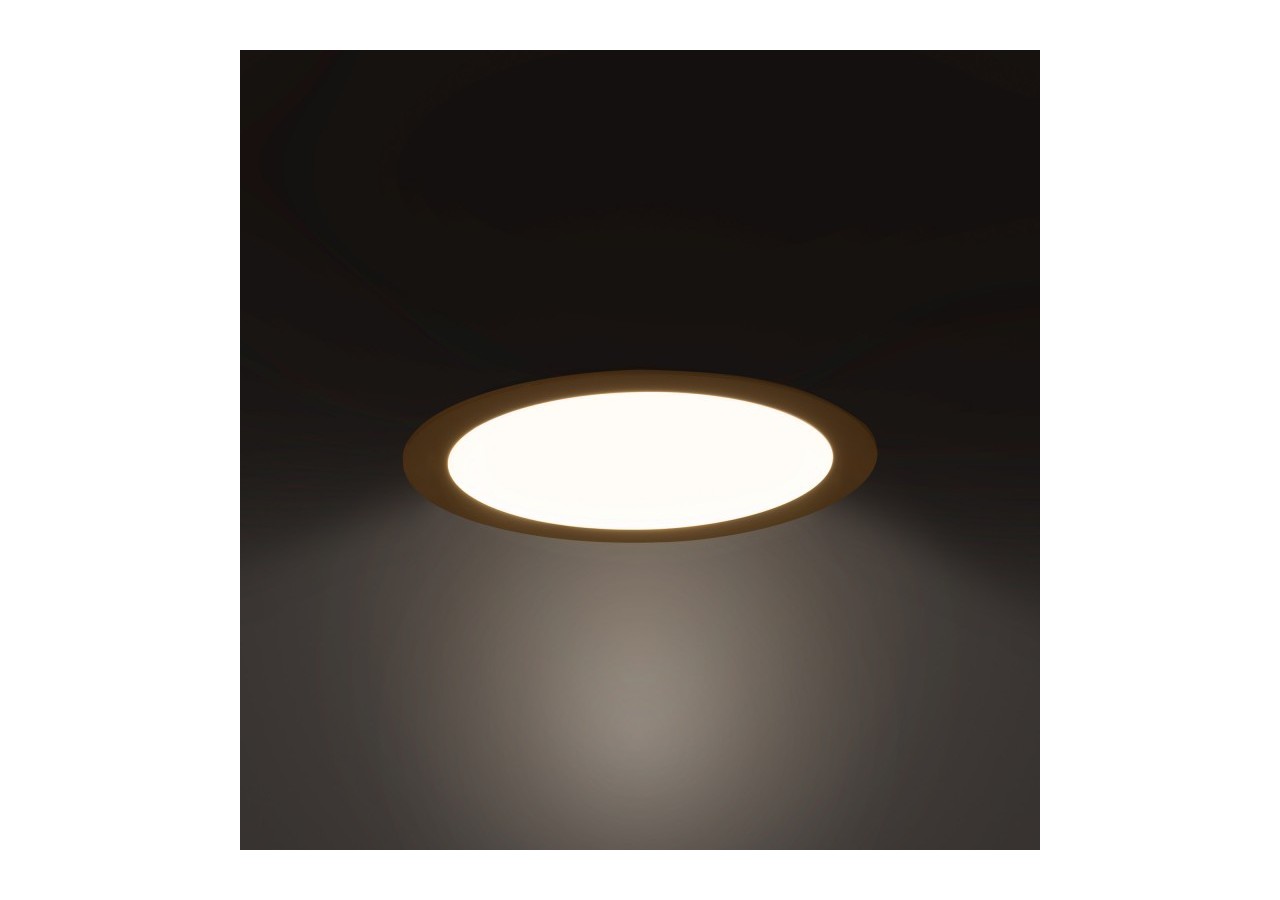 Downlight LED rond extra-plat 20W-Coupe diamètre 225mm - B1073-BN1 - Barcelona LED