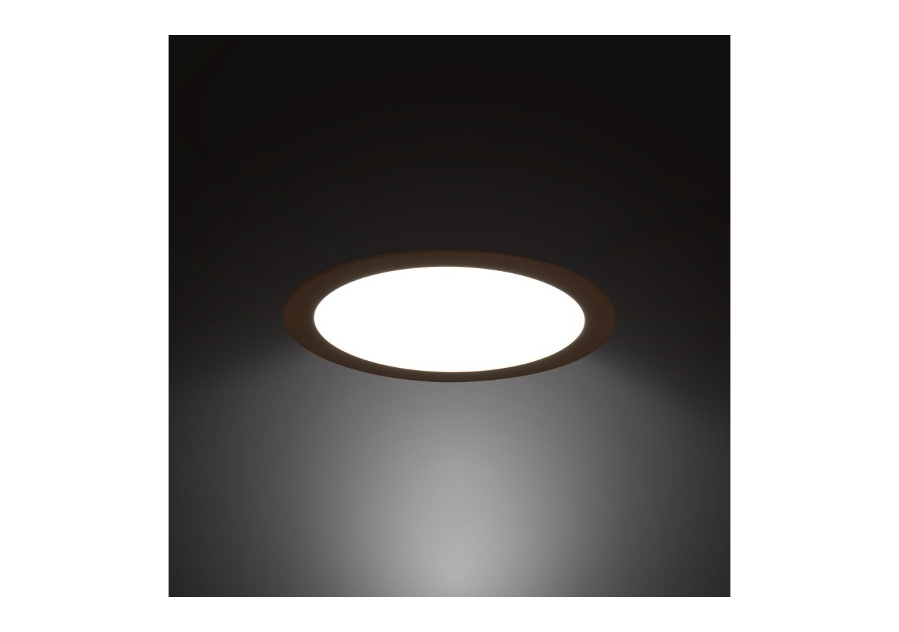 Downlight LED rond extra-plat 20W-Coupe diamètre 225mm - B1073-BF1 - Barcelona LED