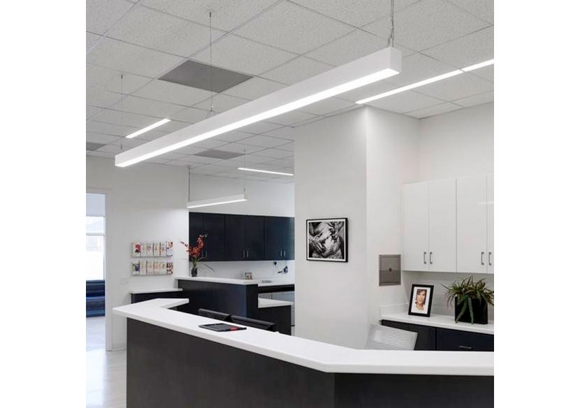 Luminaire linéaire LED en suspension ou en saillie 120cm 40W 3400lm - B9020-B-BN - Barcelona LED