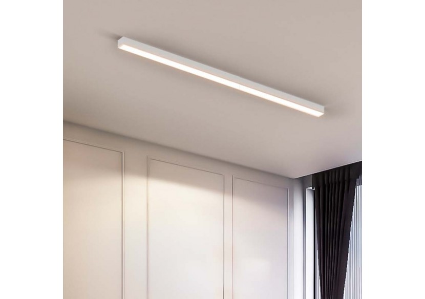 Luminaire linéaire LED en suspension ou en saillie 120cm 40W 3400lm - B9020-B-BN - Barcelona LED