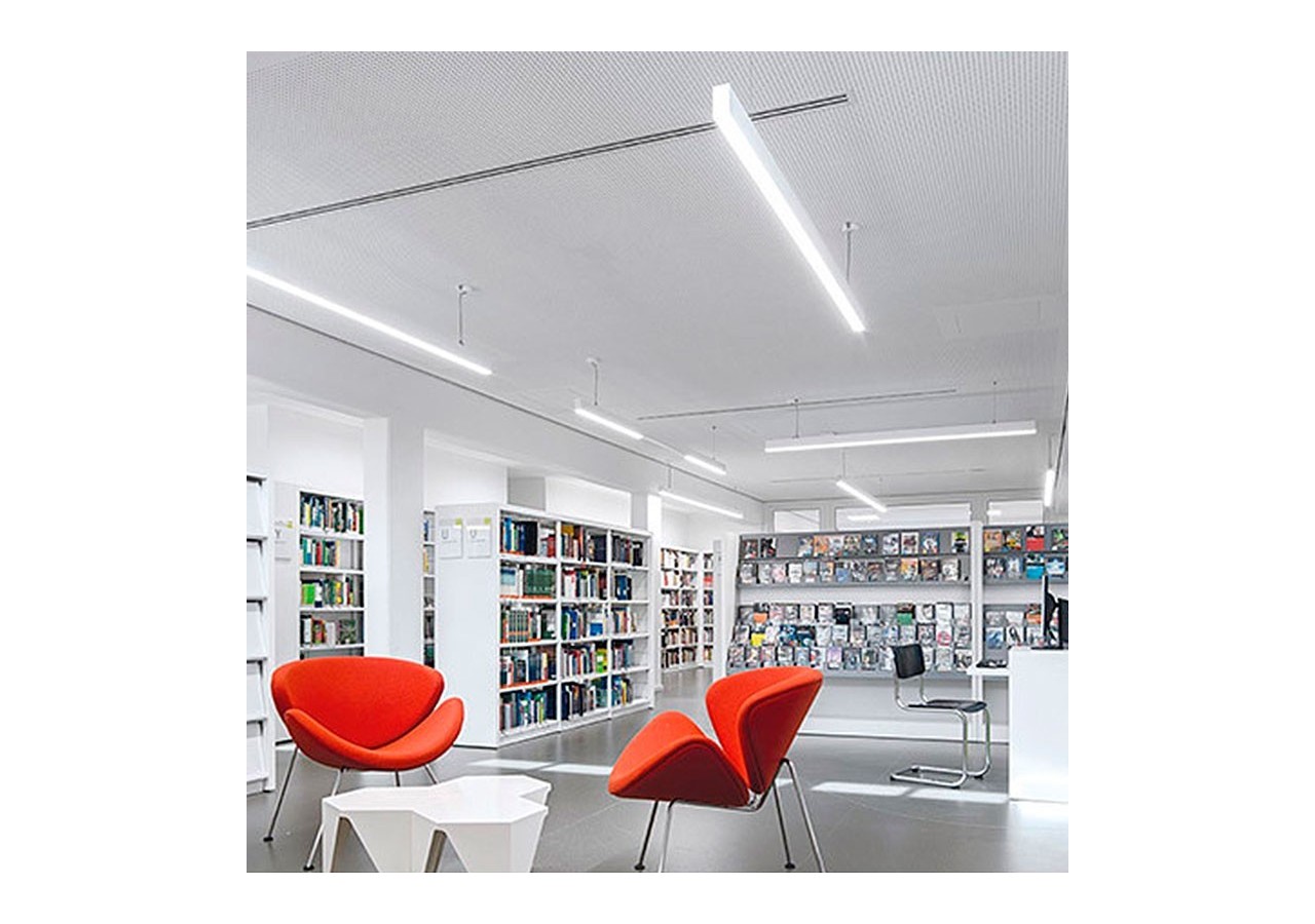 Luminaire linéaire LED en suspension ou en saillie 120cm 40W 3400lm - B9020-B-BN - Barcelona LED