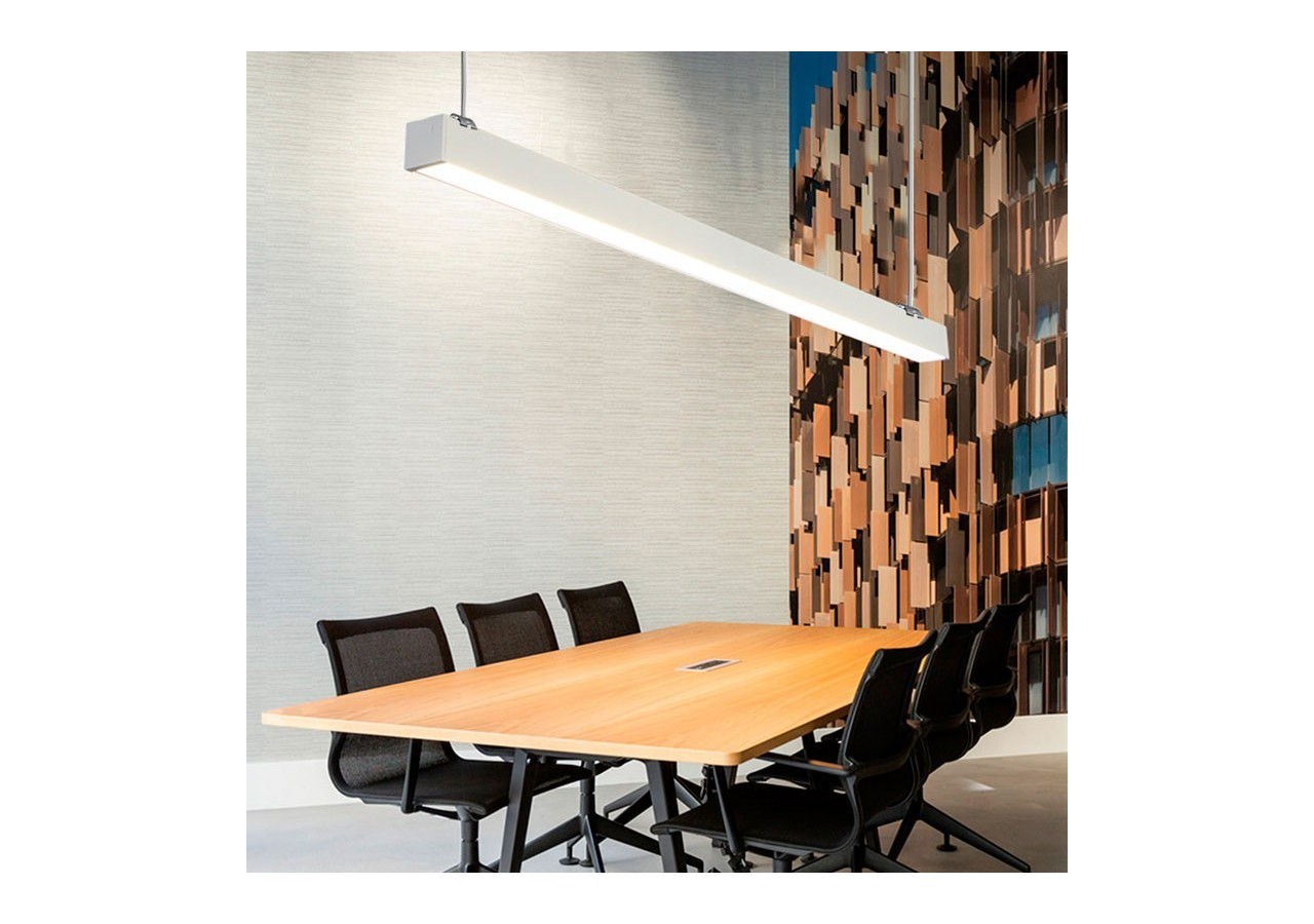 Luminaire linéaire LED en suspension ou en saillie 120cm 40W 3400lm - B9020-B-BN - Barcelona LED