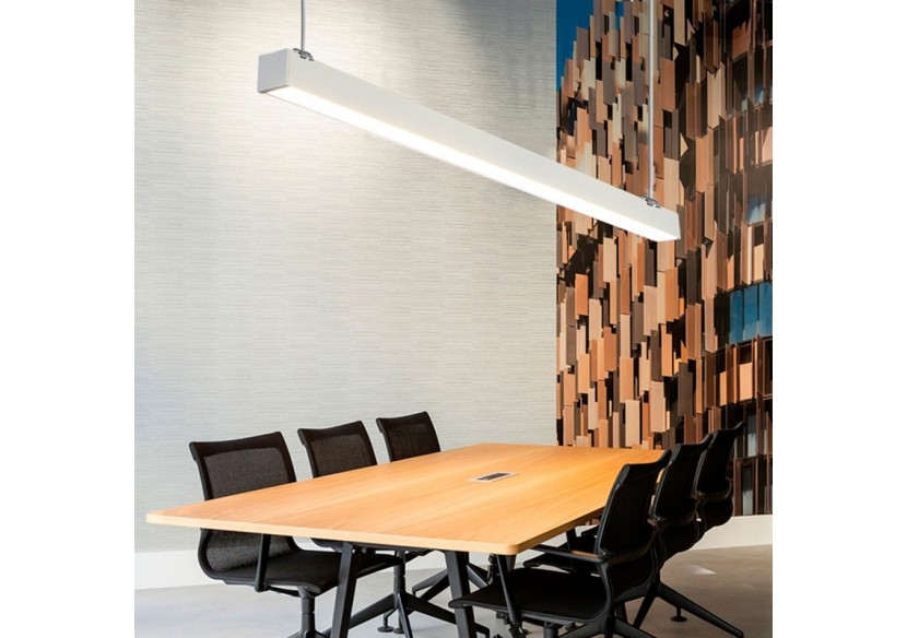 Luminaire linéaire LED en suspension ou en saillie 120cm 40W 3400lm - B9020-B-BN - Barcelona LED