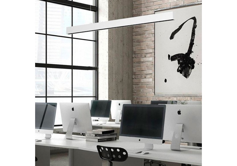 Luminaire linéaire LED en suspension ou en saillie 120cm 40W 3400lm - B9020-B-BN - Barcelona LED