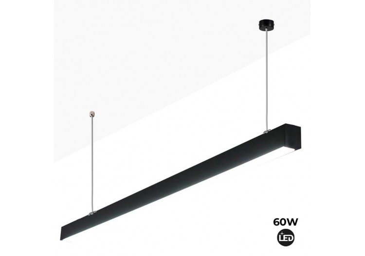 Suspension linéaire LED 60W 180cm 5100lm - B9030-N-BN - Barcelona LED