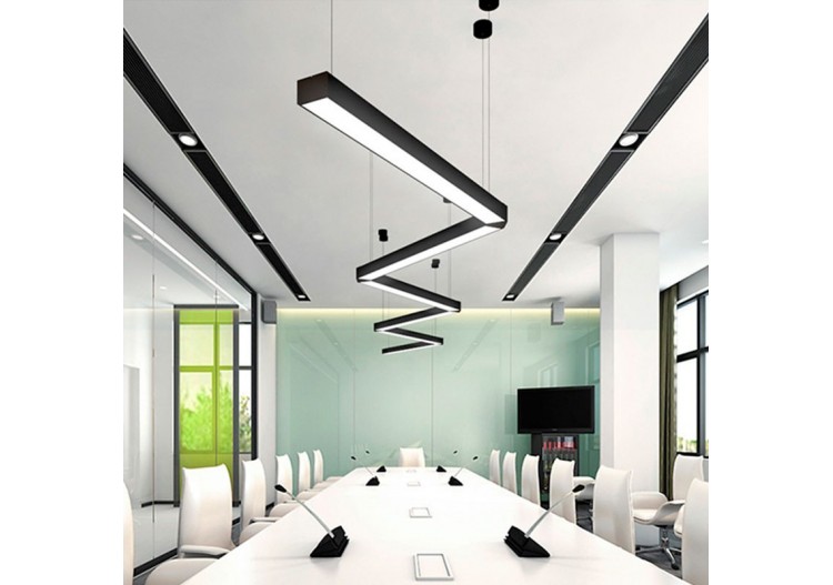 Suspension linéaire LED 60W 180cm 5100lm - B9030-N-BN - Barcelona LED 2