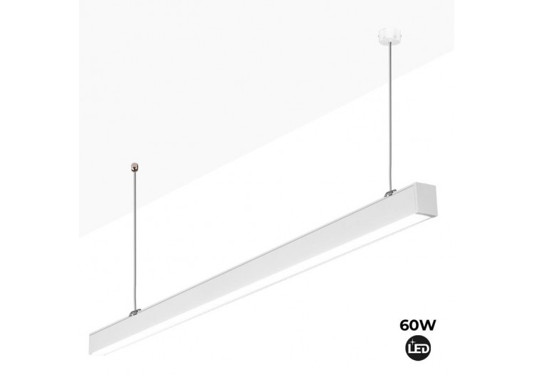 Suspension linéaire LED 60W 180cm 5100lm - B9030-B-BN - Barcelona LED
