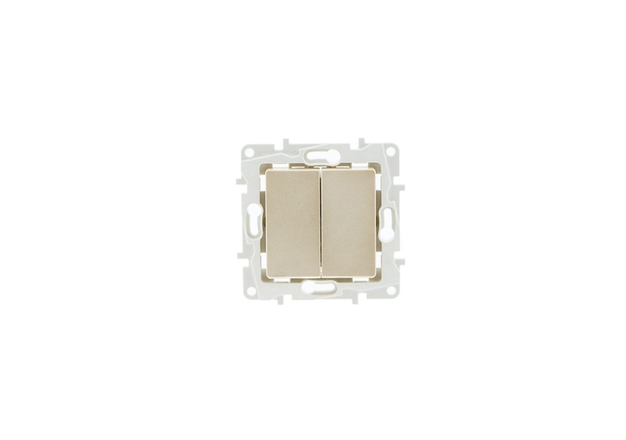 Mécanisme double interrupteur 1 voie encastrable - B6032-M - Barcelona LED