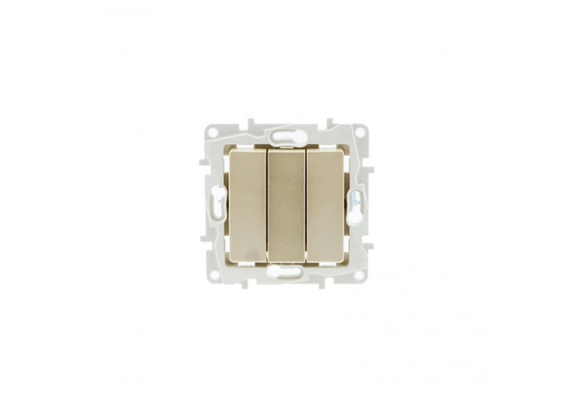 Mécanisme triple interrupteur 1 voie encastrable - B6033-M - Barcelona LED