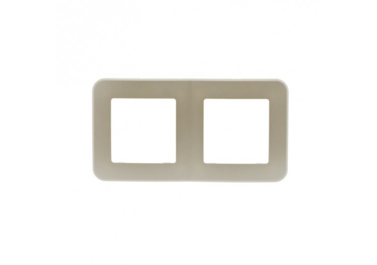 Cadre double pour prise/interrupteur encastrable - B2840-M - Barcelona LED