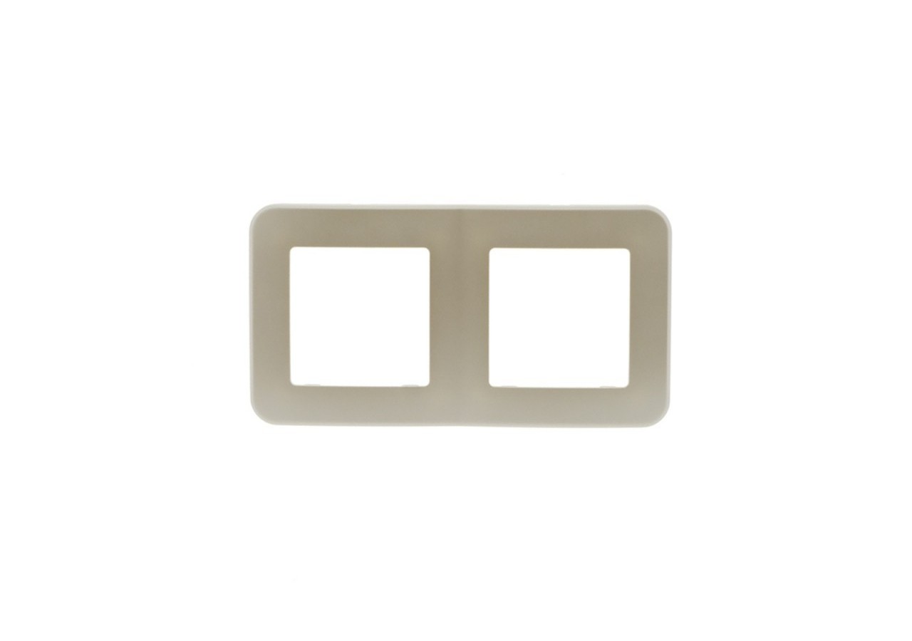 Cadre double pour prise/interrupteur encastrable - B2840-M - Barcelona LED