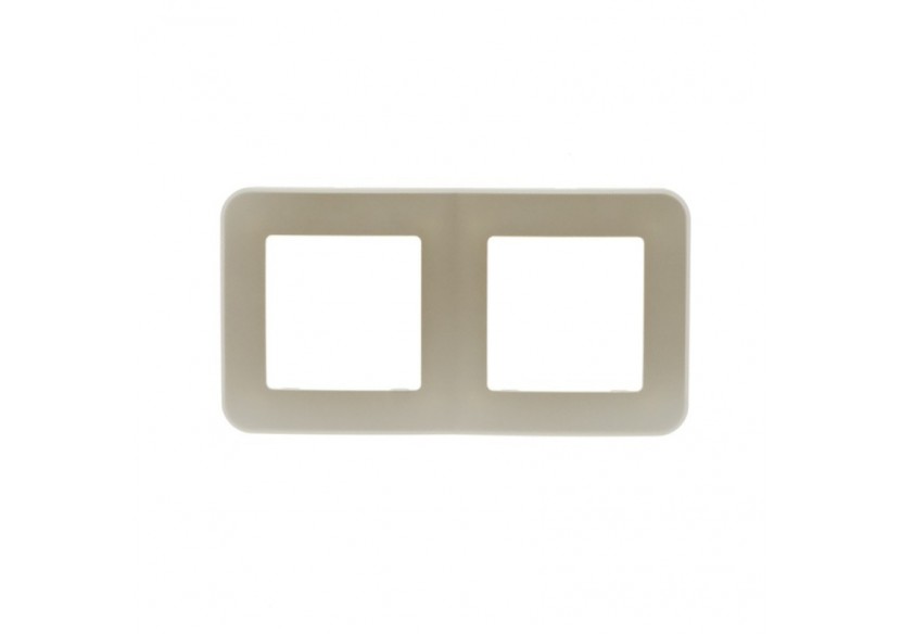 Cadre double pour prise/interrupteur encastrable - B2840-M - Barcelona LED