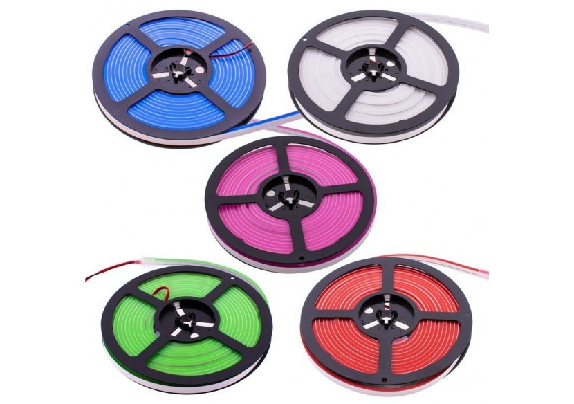 Néon LED flexible 24V DC-4x10mm-5m-13W/m-120 LED/m-IP67-À courbure latérale - B3380-180 - Barcelona LED