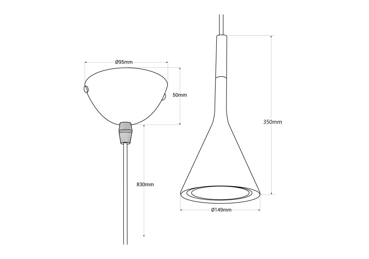 Suspension moderne "Calyx"-E27 - L3048N - Barcelona LED