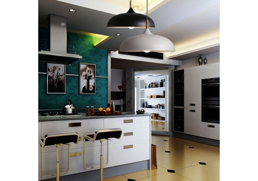 Suspension moderne ronde "MELA" E27 - L3052N - Barcelona LED Suspension moderne ronde "MELA" E27 - L3052N - Barcelona LED