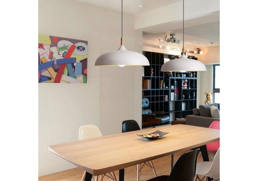 Suspension moderne ronde "MELA" E27 - L3052B - Barcelona LED Suspension moderne ronde "MELA" E27 - L3052B - Barcelona LED