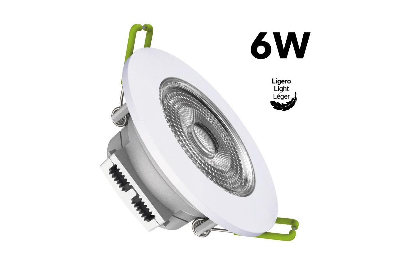 Spot LED encastrable orientable 6W-Coupe diamètre 70mm - B1207BF2 - Barcelona LED