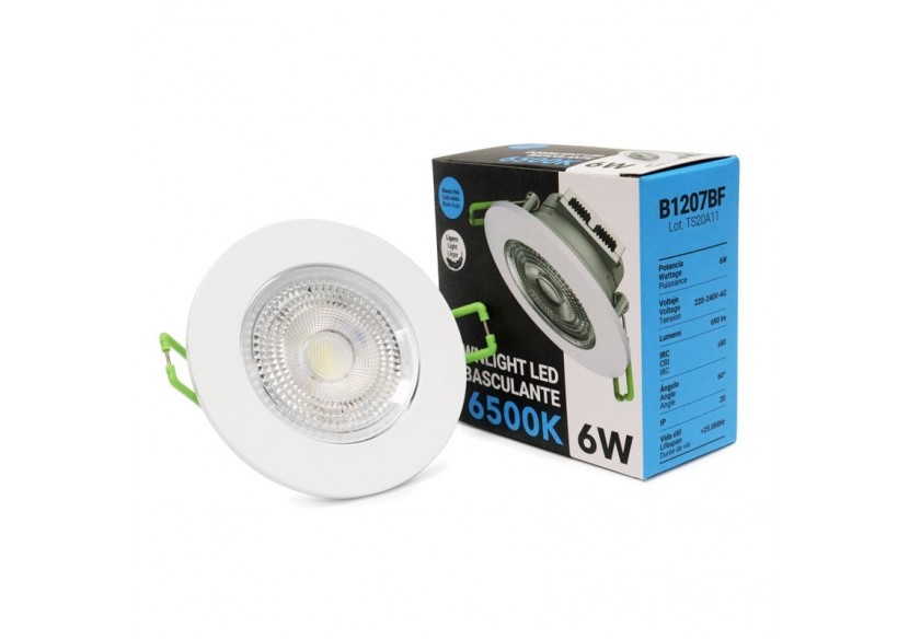 Spot LED encastrable orientable 6W-Coupe diamètre 70mm - B1207BF2 - Barcelona LED Spot LED encastrable orientable 6W-Coupe diamètre 70mm - B1207BF2 - Barcelona LED