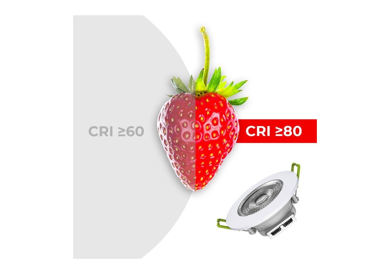 Spot LED encastrable orientable 6W-Coupe diamètre 70mm - B1207BF2 - Barcelona LED