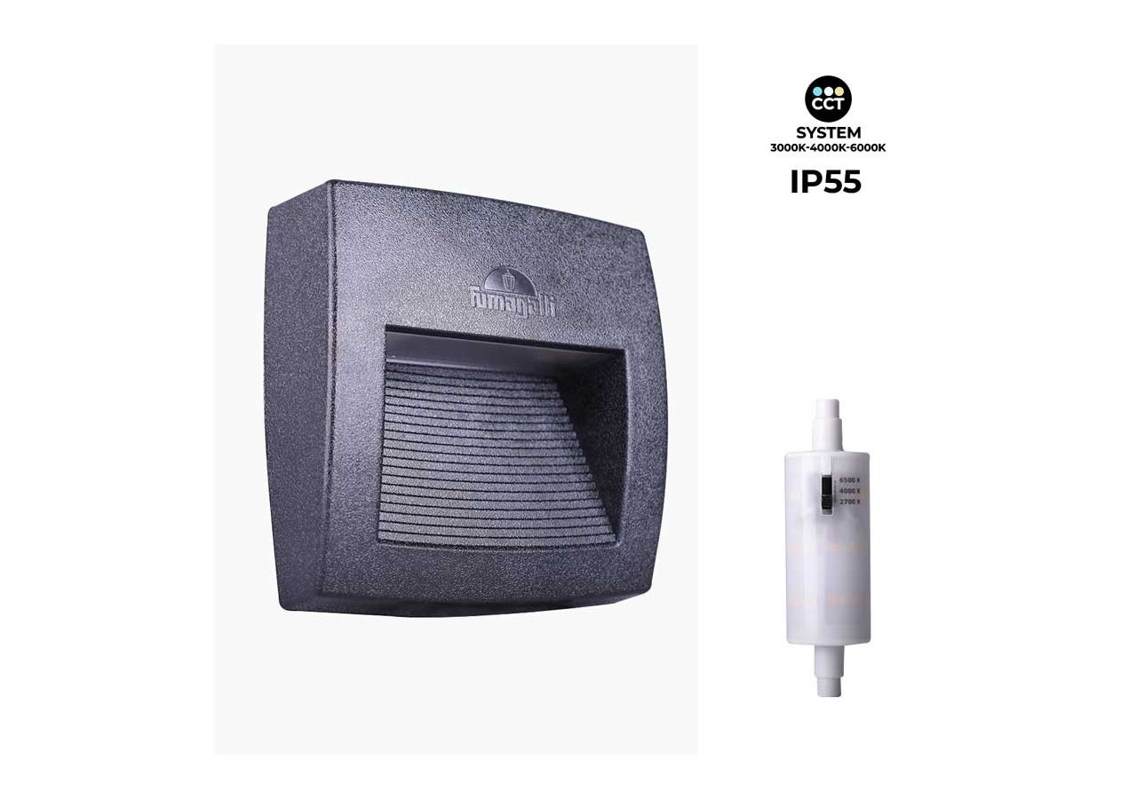 Balise en saillie FUMAGALLI LORENZA avec ampoule R7S CCT - AS1.000.000.AXJ1K - Barcelona LED