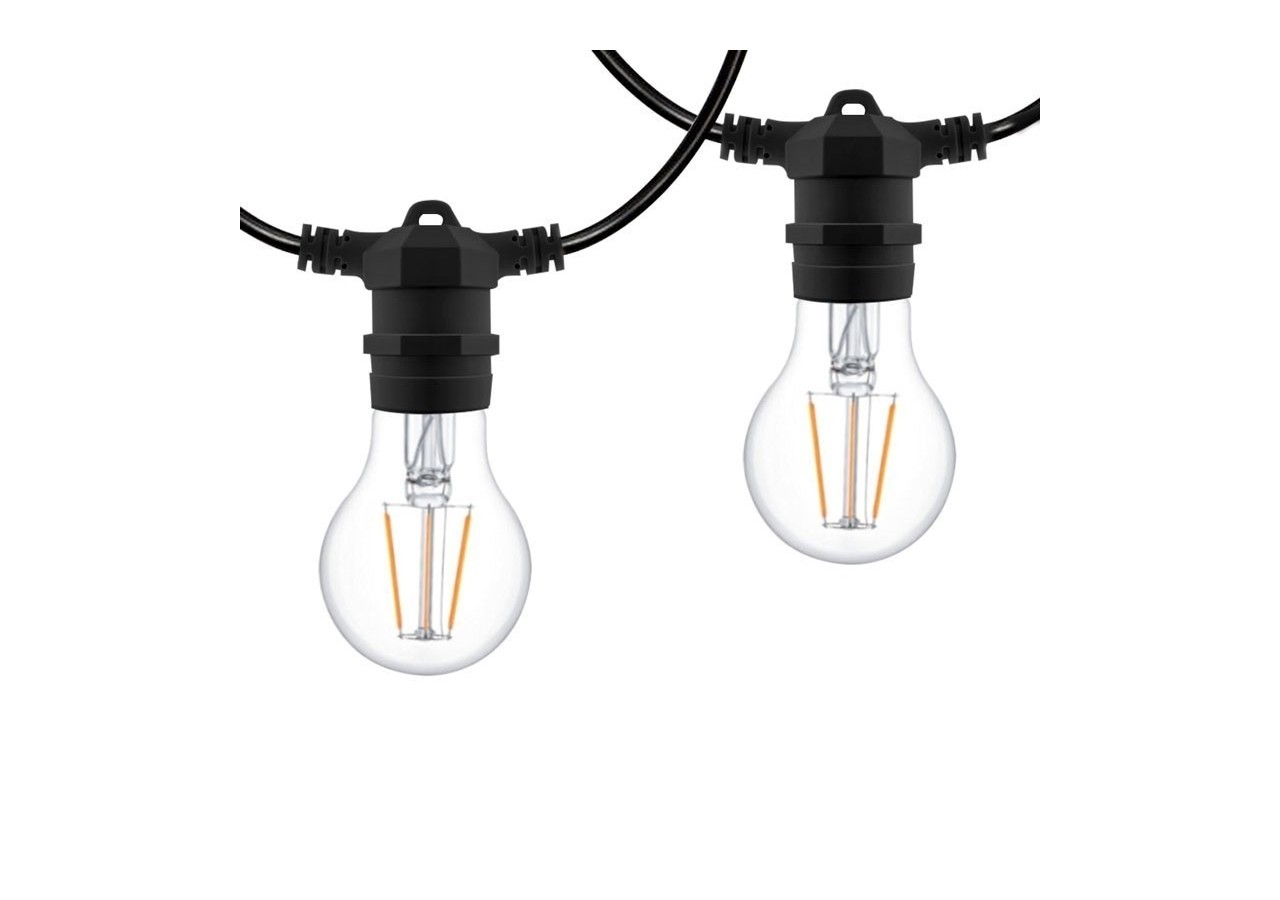 Câble guirlande guinguette extérieur 10m-IP44 - L1500-N2 - Barcelona LED