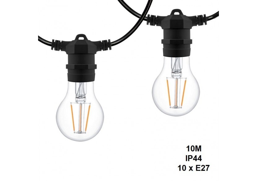 Câble guirlande guinguette extérieur 10m-IP44 - L1500-N2 - Barcelona LED