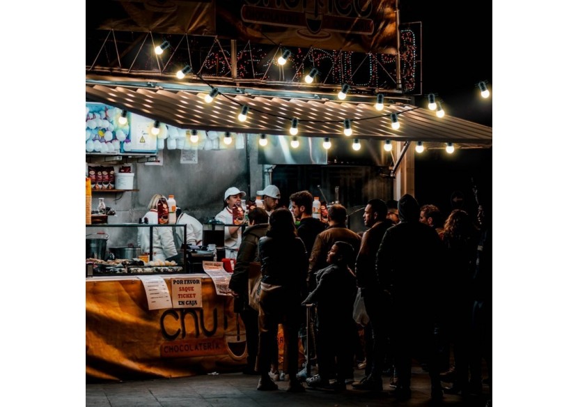 Câble guirlande guinguette extérieur 10m-IP44 - L1500-N2 - Barcelona LED