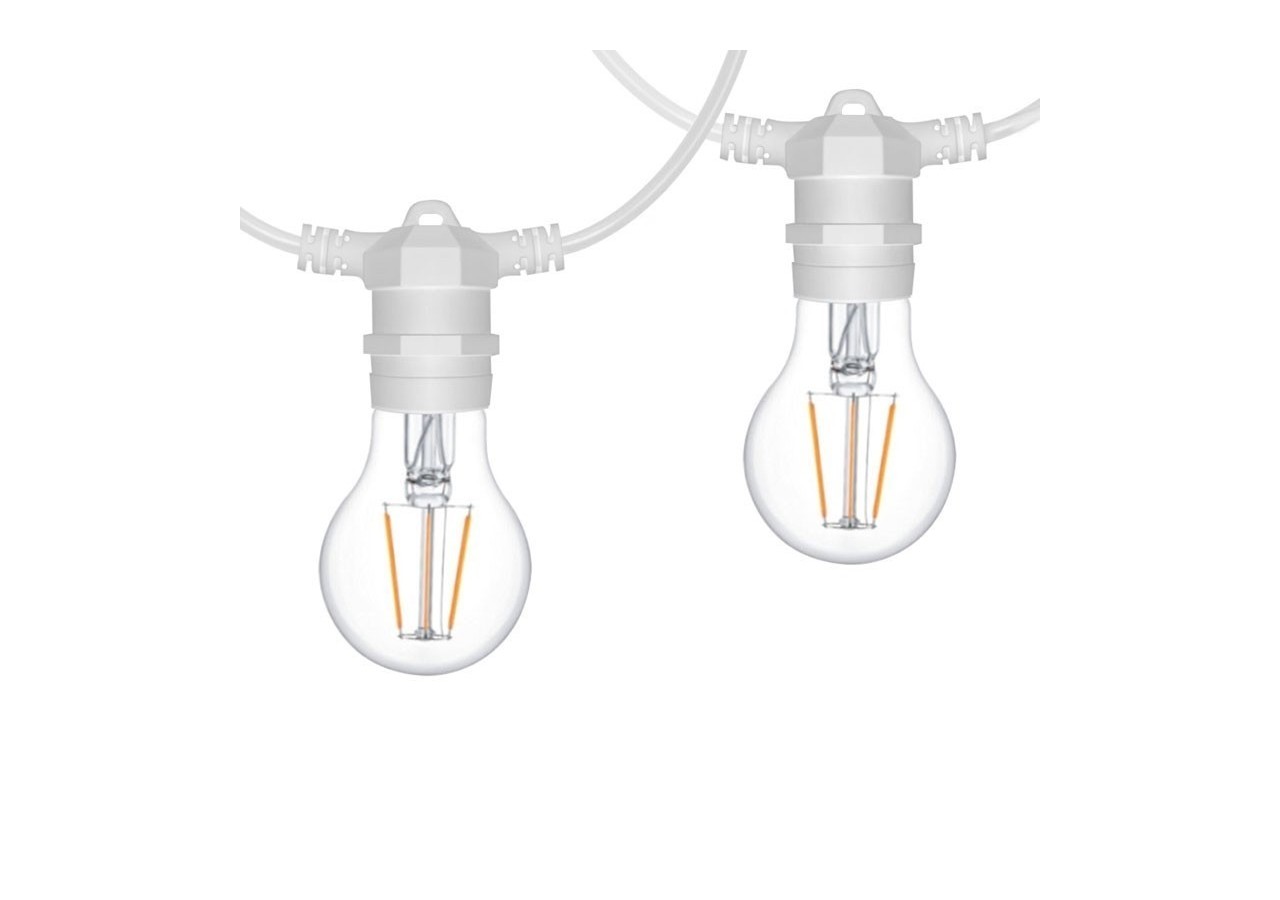 Câble guirlande guinguette extérieur 10m-IP44 - L1500-B2 - Barcelona LED