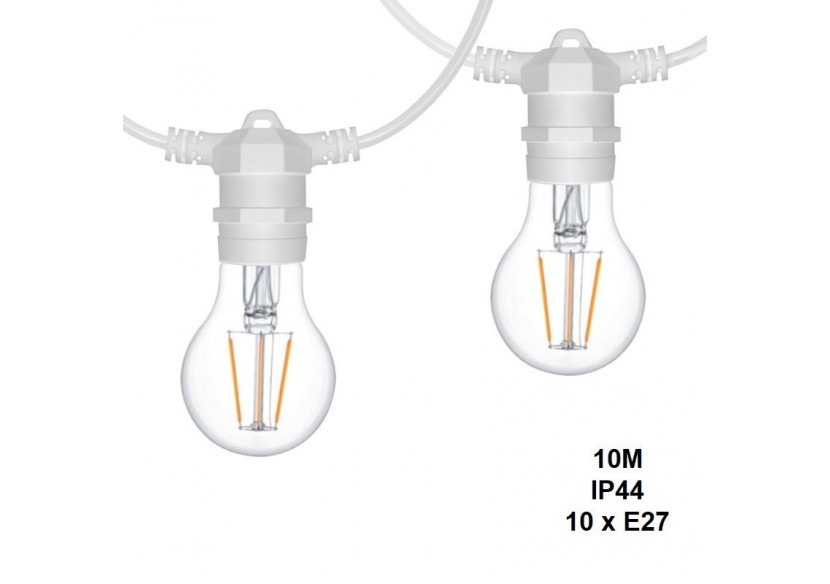 Câble guirlande guinguette extérieur 10m-IP44 - L1500-B2 - Barcelona LED