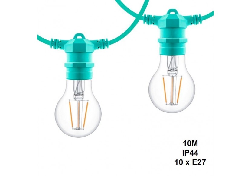 Câble guirlande guinguette extérieur 10m-IP44 - L1500-VE2 - Barcelona LED