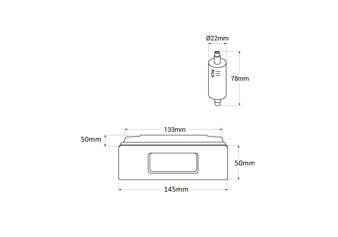 Balise extérieure LED encastrable au mur "Nina 150" 3,5W-IP55-R7S-CCT-Fumagalli - 6C1.000.000.WYJ1K - Barcelona LED