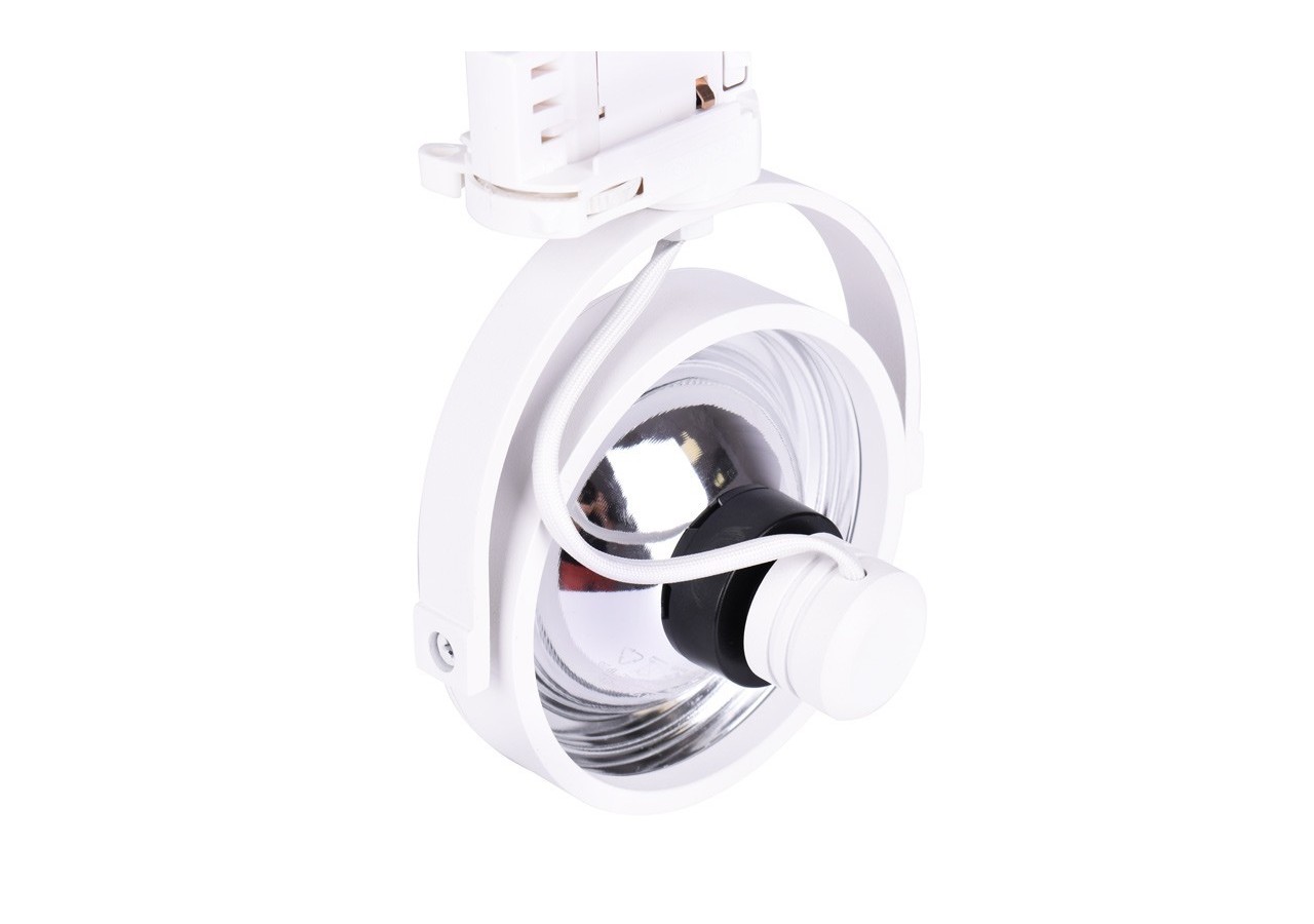 Support spot sur rail triphasé ampoule AR111 GU10 - B00581-B - Barcelona LED