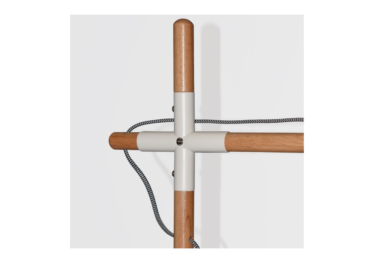 Lampe de table en bois naturel "NATURAL WOOD" - LM120-B - Barcelona LED