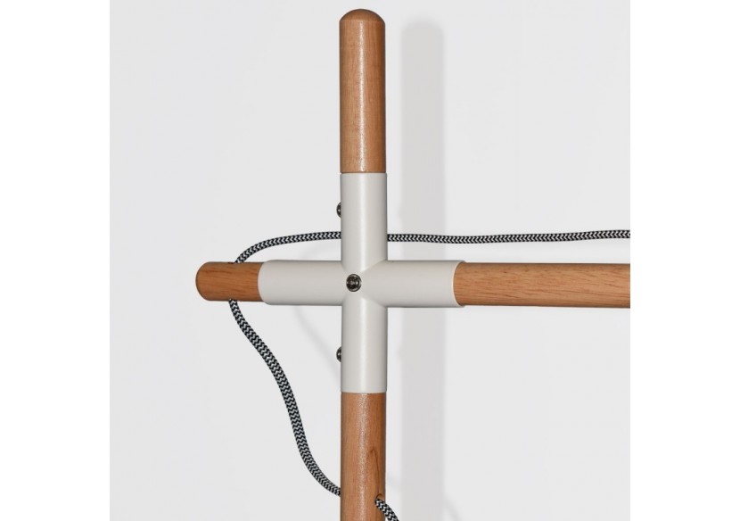 Lampe de table en bois naturel "NATURAL WOOD" - LM120-B - Barcelona LED