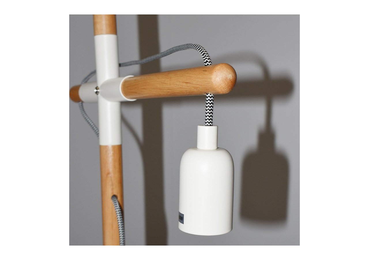 Lampe de table en bois naturel "NATURAL WOOD" - LM120-B - Barcelona LED