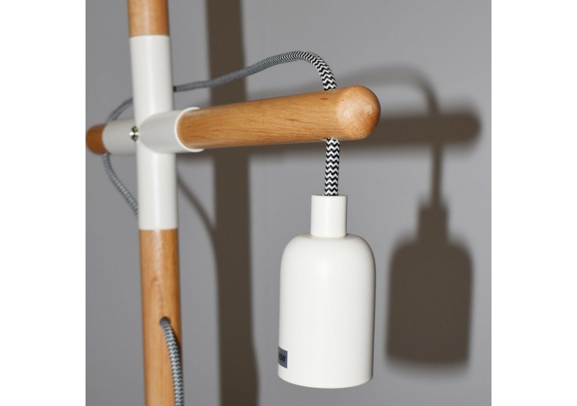 Lampe de table en bois naturel "NATURAL WOOD" - LM120-B - Barcelona LED