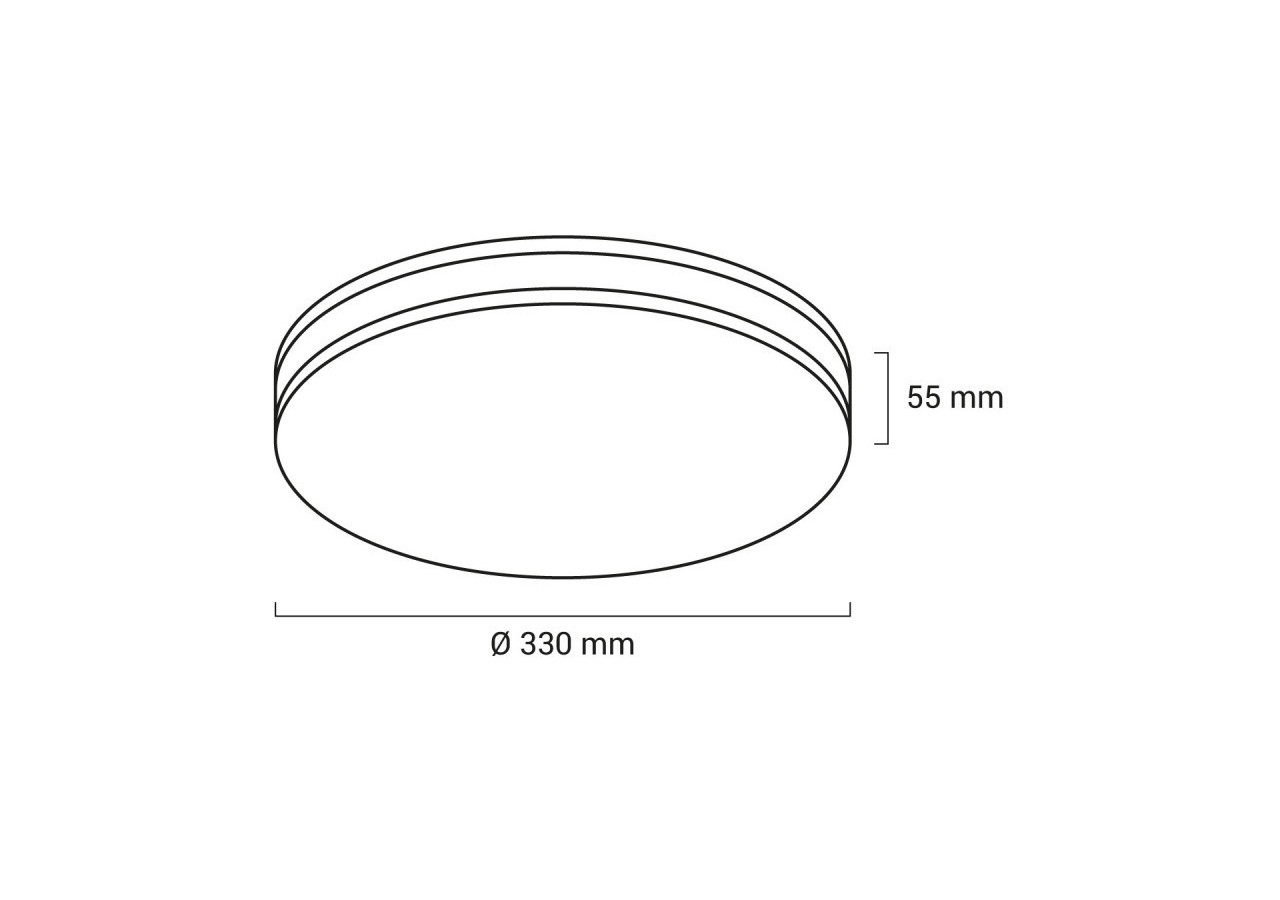 Plafonnier LED 24W IP65 avec capteur de mouvement - B1390-RS-BN - Barcelona LED