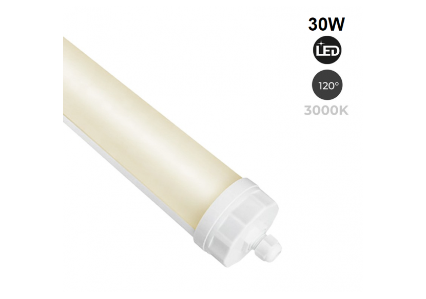 Réglette LED étanche tubulaire 30W IP68 120cm pour fermes - B8490-120BC - Barcelona LED
